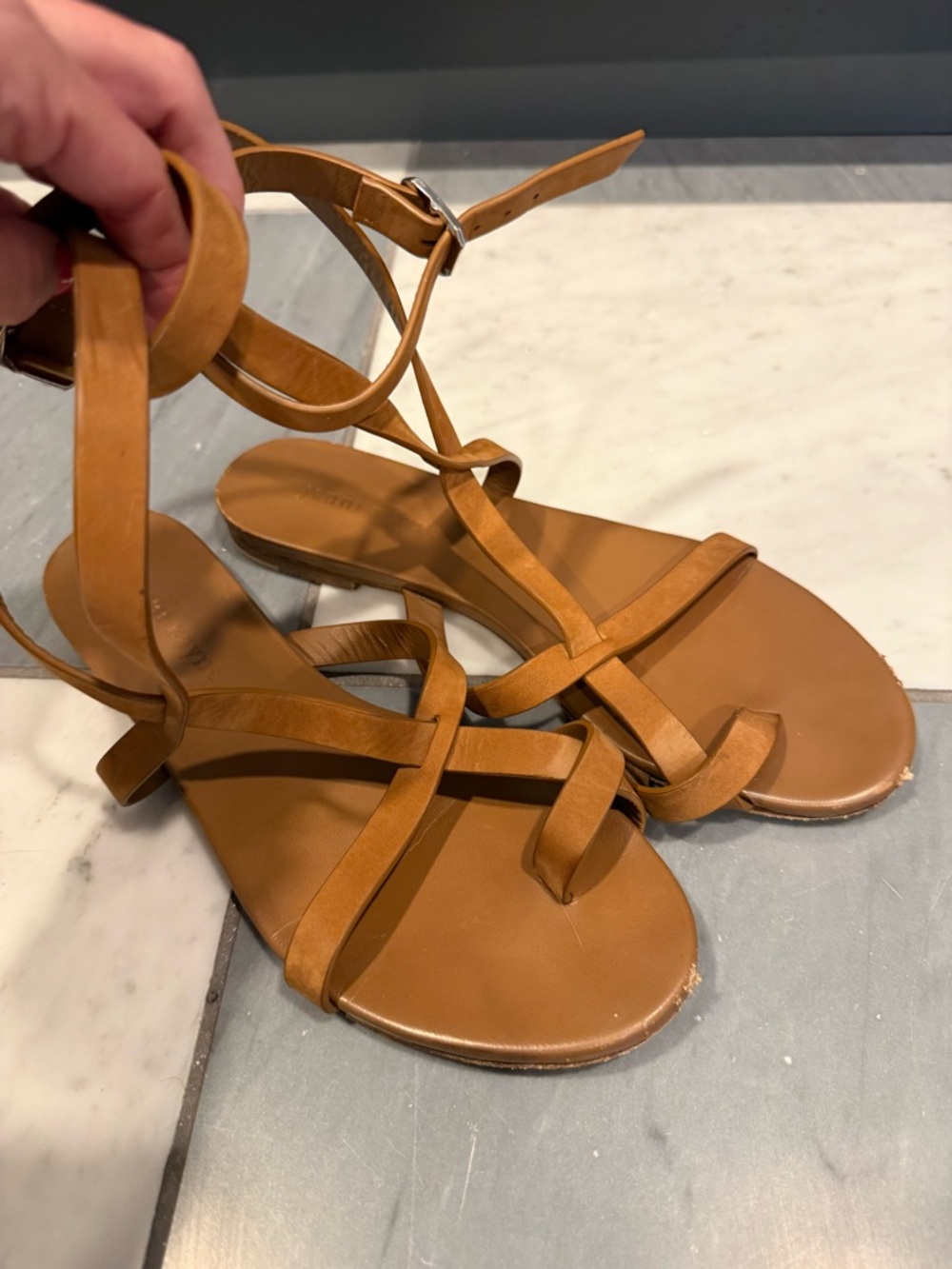 Jenni Kayne Oiled Leather Strappy Sandal